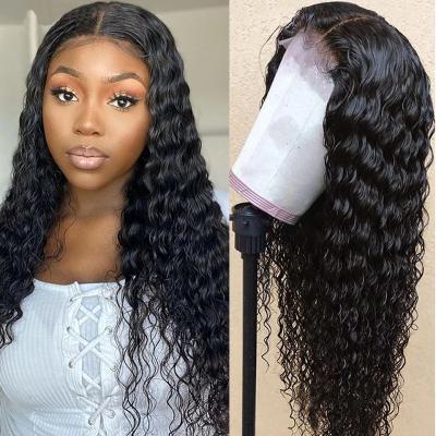 China Deep Wave 360 ​​Closure HD Lace Headband Wig 40 Inch Deep Wave Full Lace Front Human Hair Wigs 360 Lace Front Wigs for sale