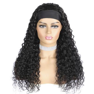 China Wholesale Curly 12-30 Inch Mongolian Remy Human Hair Jerry Curly Headband Raw Wig for sale