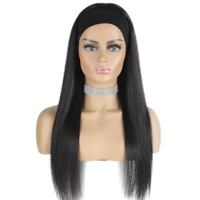 China Cheap Wholesale Loose Silky Straight Wave Brazilian Cuticle Aligned Straight Virgin Hair Headband Wig For Black Women for sale