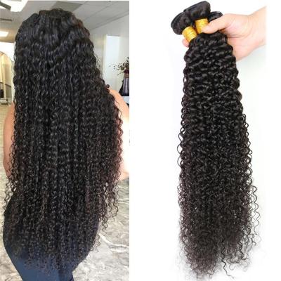 China Curly 40 Inch Kinky Curly Weave Bundles One Dealer Cuticle Aligned Semi Brazilian Virgin Hair Vendors for sale