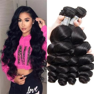 China Loose Wave Loose Raw Virgin Brazilian Hair Bundles Wholesale Cheap 100% Natural Virgin Hair Hair Extensions Sellers for sale