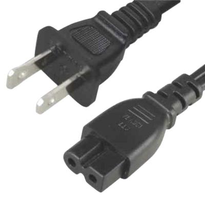 China Telecommunication NEMA 1-15p 2 Pin USA Power Cord ETL Certificate of Approval for sale