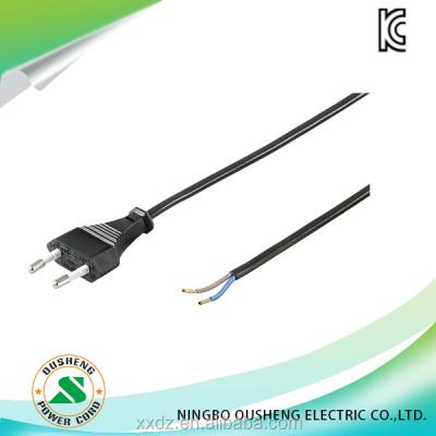 China Home Appliance 2 Pin Korea Plug Power Cable for sale