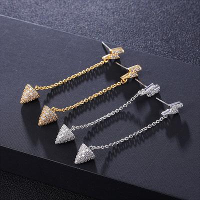 China The other moon awl lightning pentagram male cross trend new shaped earrings of various shapes increase the temperament of the wearer for sale