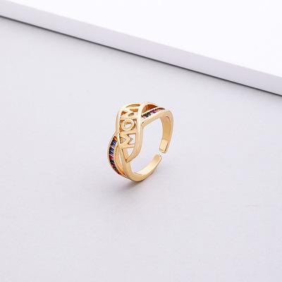 China Cute Heart Shaped Butterfly Ring Fashion Mother's Day Gift For Mom for sale