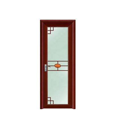 China Guangzhou Modern Hot Sale Wooden Color Shop Security Door for sale