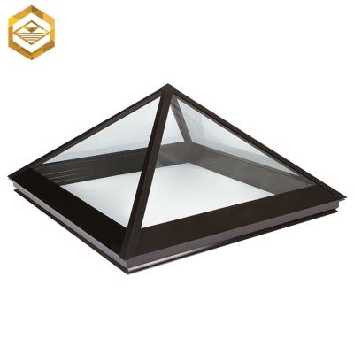 China Australia Factory Fixed Certificate Design Aluminum Laminated Flat Glass Skylight for sale