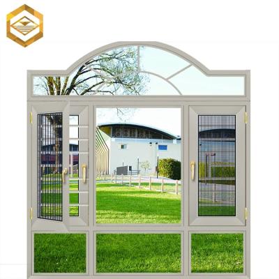 China Swing aluminum white windows pattern in house arch for sale