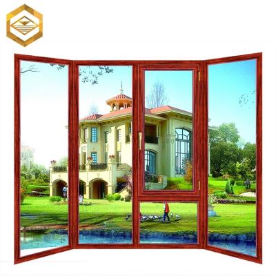 China Swing Design Balcony Section Bay Aluminum Bow Window for sale