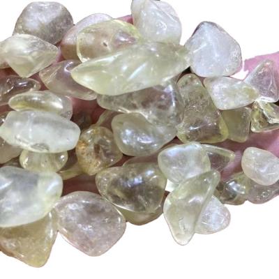 China Other tumbled stone prices wholesale natural yellow crystal gravel quartz polishing citrins for sale