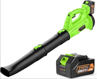 China Road leaf.dust.dirt.snow.pet.car 21V Cordless Electric Portable Leaf Blower Leaf Remover for sale