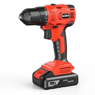 China 20V 2.0A Lithium Battery Brushless Dual Speed ​​40N.m Impactl Cordless Drill 40X30X38.5CM/5PCS for sale