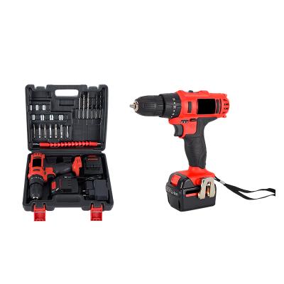 China 20pcs 1500mAh Household Li-ion 21V Combo Power Cordless Hammer Drill Set Combo Tool 3/8 in. (10mm) for sale