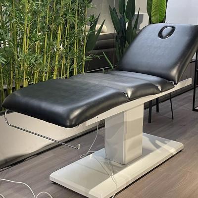 China Modern Electric Beauty Bed Equipment Salon Beauty Spa Treatment Bed 3 Motors Massage Table Adjustable for sale