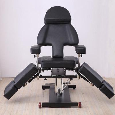 China Wholesale Modern Multifunctional Tattoo Chair Hydraulic Rotary Tattoo Bed With Armrest for sale