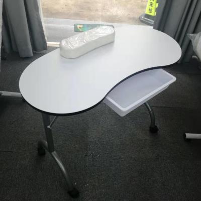 China Wholesale Modern Salon Furniture Folding Nail Table, Portable Manicure Desk/Table With Collected Fan for sale