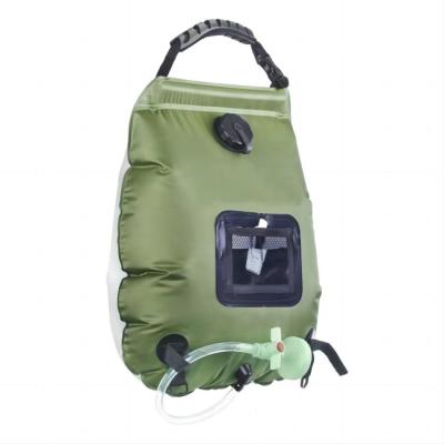 China PVC Portable Camping Shower 20L Heating Pipe Bag Solar Outdoor Shower Bag for sale