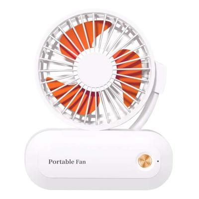 China LingDong Mini Portable Air Cooled Vertical Hotel Best Selling Portable Neck Fan Electric Foldable Fan USB Rechargeable for sale