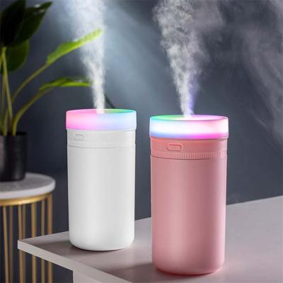 China LingDong 500ml Mini Room Car Or Cute Led Ultrasonic Car Atomizer Light Usb Home Air Humidifier for sale