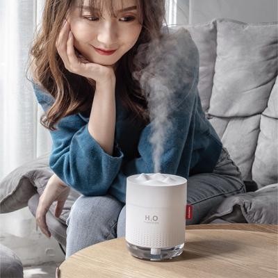 China Creative Car Top Selling 500ml Fogger Humidity Control Creative Mini Usb Type C Ultrasonic Air Cool Humidifier With LED Light for sale