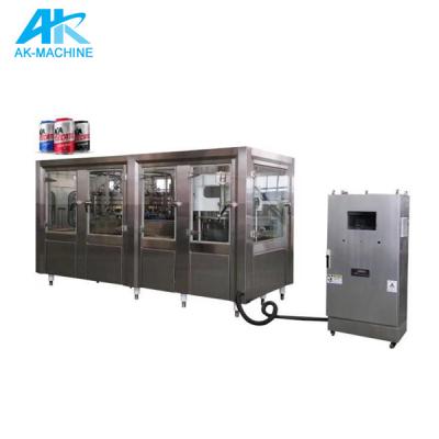 China Full Automatic Aluminum Beverage Tin Can Beverage Making Machine / Canning Sealing Beer Small Carbonated Drink Filling for sale