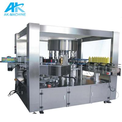 China Automatic food labeling machine for round hot melt glue bottle/OPP labeling machine for sale for sale