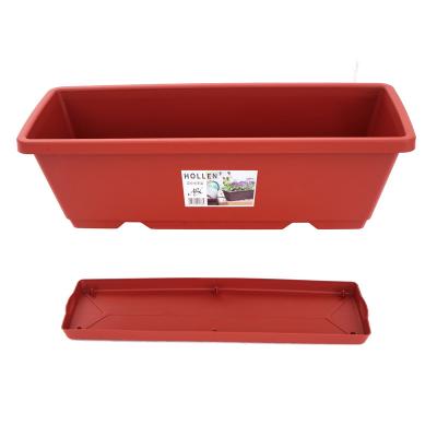 China New Flower Wave Transitional Plastic Bowl Planter Vegetable Planting Pots For Plant for sale