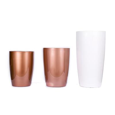 China Transitional Hot Wholesale Outdoor Tall Planters Clear Plastic Self Watering Pots for sale