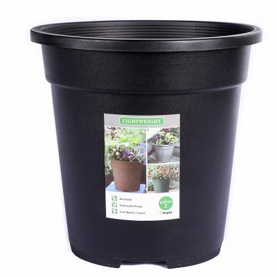 China Wholesale Transient Clear Black Planter 15 Gallon Plastic Nursery Pots Flower Pot for sale