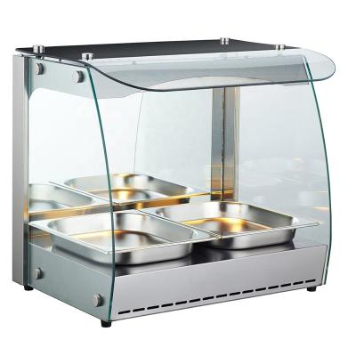 China Commercial Restaurants RTR-1D Countertop Hotter Showcase Display For Hot Food for sale