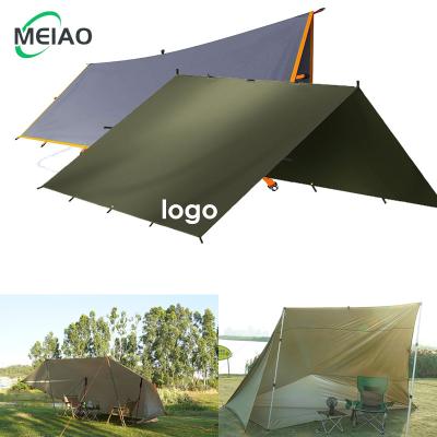 China Portable Sun Backpacking Traveling Tarp Shelter Tarp Shelter Waterproof Portable Multifunctional Outdoor Rain Cover MEIAO Tarp Rain Traveling Tarp for sale