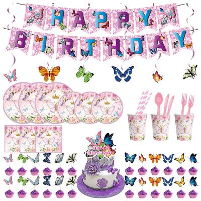 China LUCKY Encanto Magic Movie Mirabell Madrid Animation Girls Happy Birthday Banner Cupcake Toppers Paper Balloons Party Supplies Kid for sale