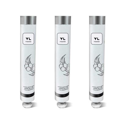 China Luxury 30ml Skin Care Products 250ml Printing OEM Metal Silk Empty White Recycled Aluminum Tubes CUSTOM REAL For Hand Cream With Octagonal Lid for sale