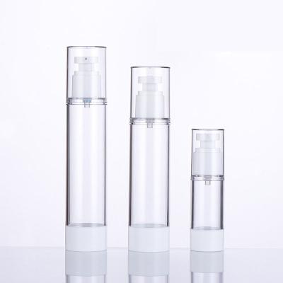 China Wholesale 15ml 30ml 50ml 80ml 100ml 120ml 1oz Clear Cosmetic Packaging Bottle Refillable Airless Pump for sale