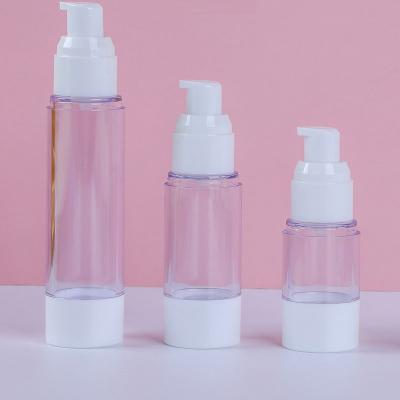 China 15ml 30ml 50ml 80ML 100ml 120ml white airless fancy cosmetic lotion pump transparent bottle for sale