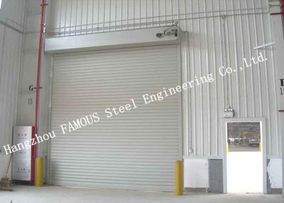 China Automatic High Speed Electric Roller Shutter Doors PVC Fabric Doors With Aluminium Frames for sale