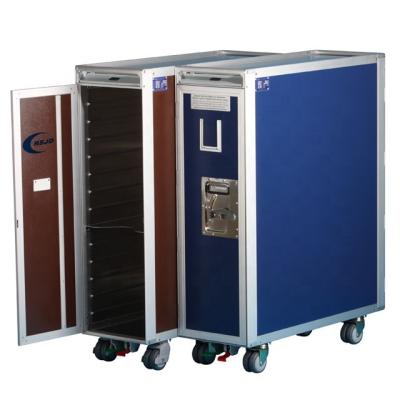 China Aluminum Alloy Airline Serving Meal Cart Standard Inflight Cart for sale