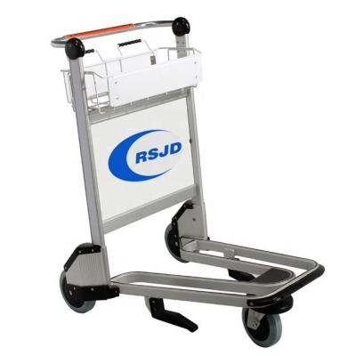 China Aluminum Alloy Aluminum Pipe 3 Casters Airport Trolley With Brake System for sale