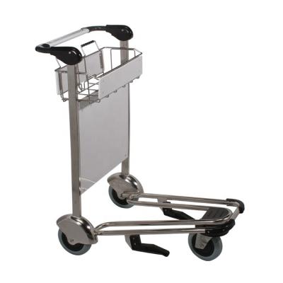 China 3 Wheels Airport Luggage Trolley 3 Wheels Portable Mobile Airport Trolley With Brake for sale