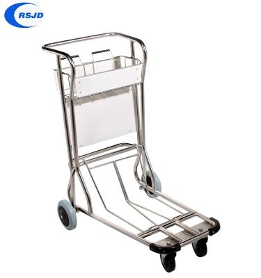 China New tools style 4 caster stainless steel landside airport trolley for sale