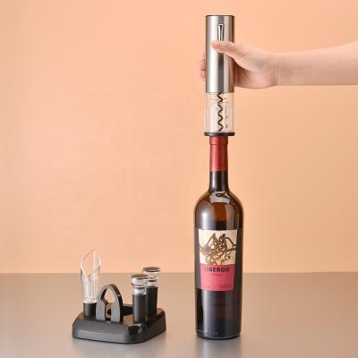 Chine Best Selling ABS Electric Wine Bottle Opener PC Electric Wine Opener With Base à vendre