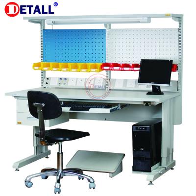 China Commercial Furniture Detall Esd Repair Work Table For Mobile Phone Factory for sale