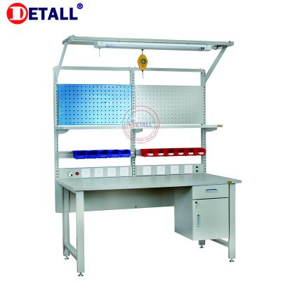 China Industrial Workshop Detall Esd Modular Designed Workbench With Multifunctional Accessories for sale