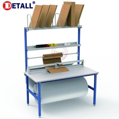 China Commercial Furniture Detall Wrapping Workstation With Paper Roll for sale