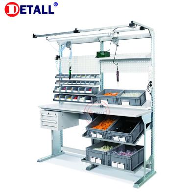 China Office Detall Top Station Packing Tables For Warehouse for sale