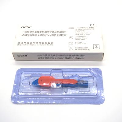 China Laparoscopic General Surgery Geyi Cutter Disposable Linear Stapler Gross Inner Surface Endo Stapler for sale