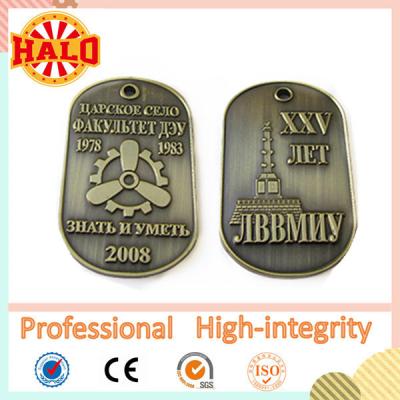 China Zinc alloy custom military dog tag for sale