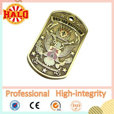 China Zinc alloy casting archaistic custom military dog tag engraver for sale