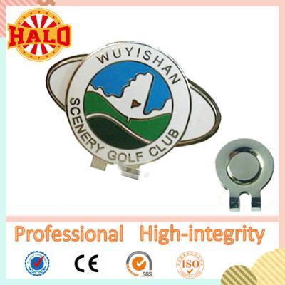 China Bulk Popular Custom Photo Personalized Golf Ball Marker Hat Clip for sale