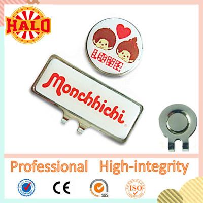 China Golf Ball Magnetic Marker with Printing Your Own Logo for sale